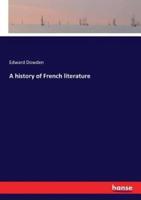 A history of French literature
