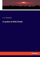 A syntax of Attic Greek