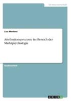 Attributionsprozesse Im Bereich Der Marktpsychologie