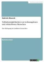 Teilhabemöglichkeiten Von Wohnungslosen Und Obdachlosen Menschen