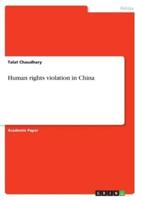 Human Rights Violation in China