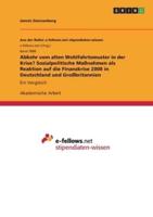 Abkehr Vom Alten Wohlfahrtsmuster in Der Krise? Sozialpolitische Maßnahmen Als Reaktion Auf Die Finanzkrise 2008 in Deutschland Und Großbritannien