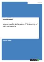 Intertextuality in Equiano. A Testimony of Rational Dissent