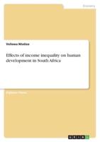 Effects of Income Inequality on Human Development in South Africa