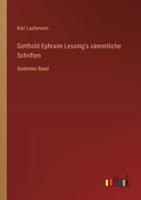 Gotthold Ephraim Lessing's Sämmtliche Schriften