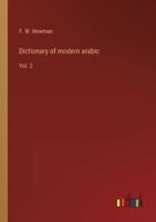 Dictionary of modern arabic:Vol. 2