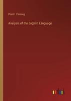 Analysis of the English Language