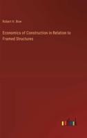 Economics of Construction in Relation to Framed Structures