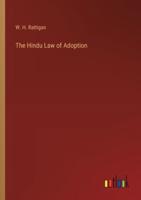 The Hindu Law of Adoption