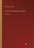 Lexicon Zu Shakespeares Werken
