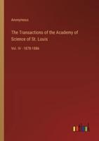 The Transactions of the Academy of Science of St. Louis