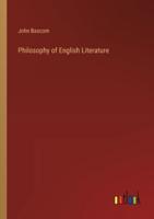 Philosophy of English Literature