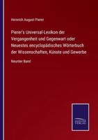 Pierer's Universal-Lexikon der Vergangenheit und Gegenwart oder Neuestes encyclopädisches Wörterbuch der Wissenschaften, Künste und Gewerbe:Neunter Band