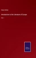 Introduction to the Literature of Europe