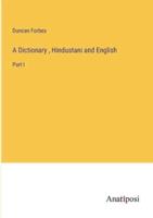 A Dictionary, Hindustani and English