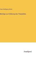 Beiträge Zur Erklärung Des Thukydides