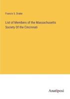 List of Members of the Massachusetts Society Of the Cincinnati