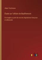 Étude Sur L'affaire De Bauffremont
