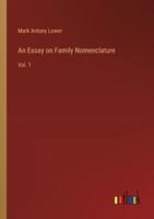 An Essay on Family Nomenclature