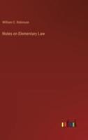 Notes on Elementary Law