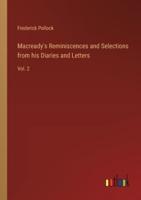 Macready's Reminiscences and Selections from His Diaries and Letters