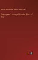 Shakespeare's History of Pericles, Prince of Tyre