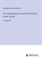 The Tattva-Muktavali; Journal Of The Royal Asiatic Society