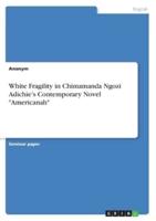 White Fragility in Chimamanda Ngozi Adichie's Contemporary Novel "Americanah"