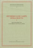 Heymericus De Campo Opera Selecta 1