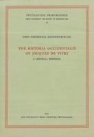 The Historia Occidentalis of Jacques De Vitry