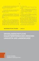 Grolandschaftliche Dialektwörterbücher Zwischen Linguistik Und Landeskunde