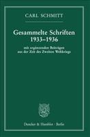 Gesammelte Schriften 1933-1936