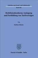 Richtlinienkonforme Auslegung Und Fortbildung Von Tarifvertragen