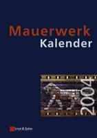 Mauerwerk-Kalender 2004