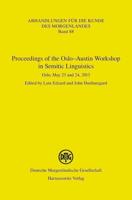 Proceedings of the Oslo-Austin Workshop in Semitic Linguistics