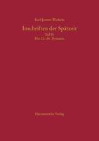 Inschriften Der Spatzeit II
