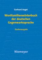 Wortfamilienwörterbuch Der Deutschen Gegenwartssprache