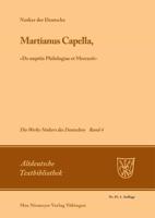 Martianus Capella, De nuptiis Philologiae et Mercurii