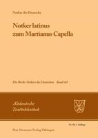 Notker latinus zum Martianus Capella