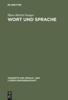 Wort und Sprache