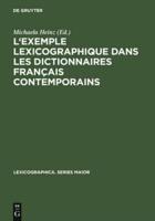 L'exemple lexicographique dans les dictionnaires français contemporains