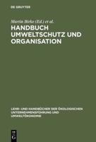 Handbuch Umweltschutz Und Organisation