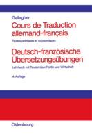 Cours de Traduction Allemand-Francaisdeutsch-Franzosische Ubersetzungsubungen