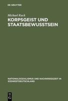 Korpsgeist Und Staatsbewutsein