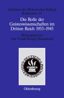 Die Rolle Der Geisteswissenschaften Im Dritten Reich 1933-1945