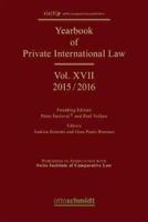 Yearbook of Private International Law Vol. XVII - 2015/2016