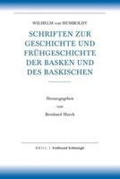 Schriften Zur Geschichte Und Fruhgeschichte Der Basken Und Des Baskischen