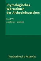 Etymologisches Wörterbuch Des Althochdeutschen, Band 7