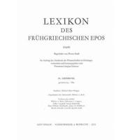 Lexikon Des Fruhgriechischen Epos