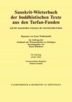 Sanskrit-WÃ¶rterbuch Der Buddhistischen Texte Aus Den Turfan-Funden. Lieferung 18